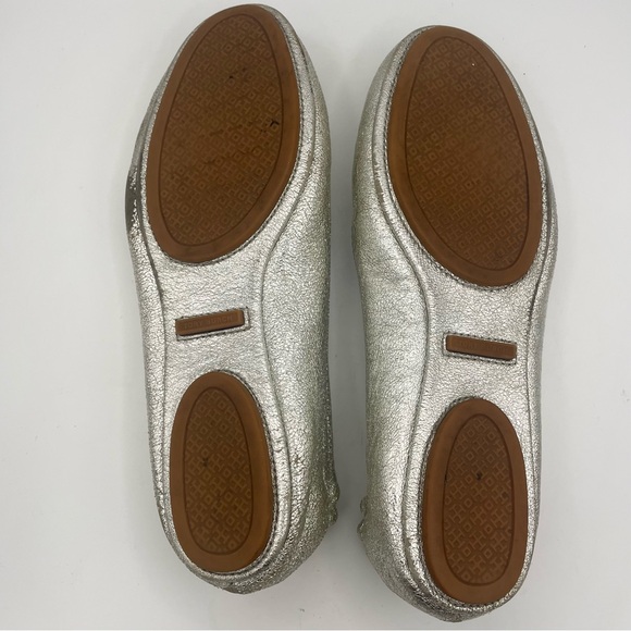 Tory Burch metallic silver ballet flats - Picture 7 of 9